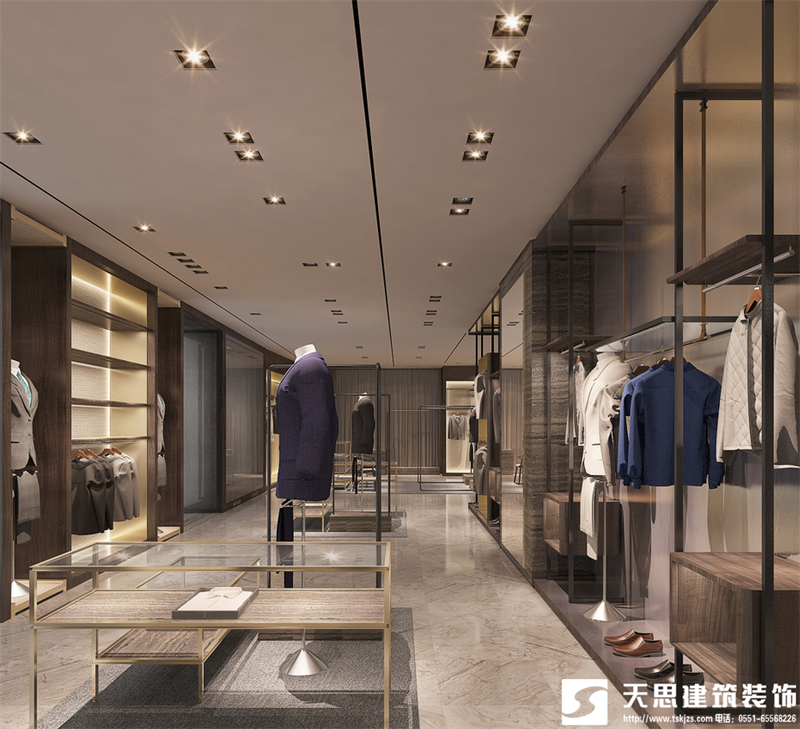男裝店裝修設(shè)計(jì)風(fēng)格，男裝店裝修，男裝店設(shè)計(jì)